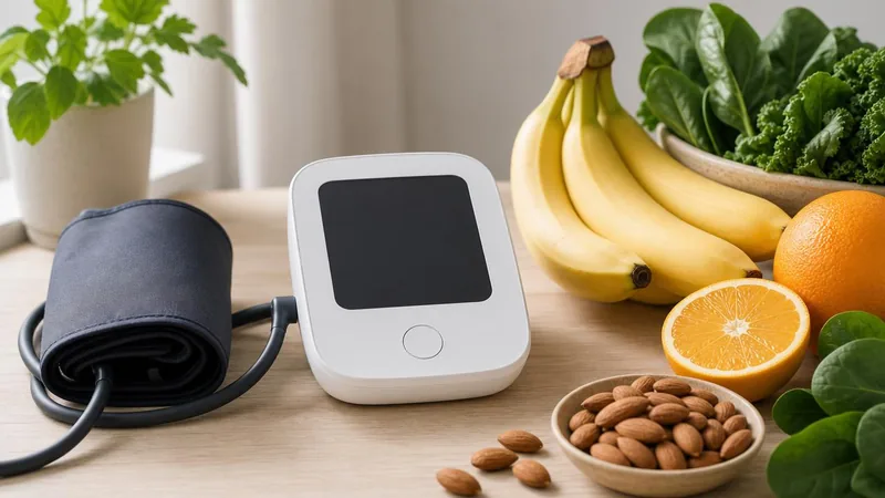Fruits, légumes et produits laitiers allégés typiques du régime DASH contre l'hypertension